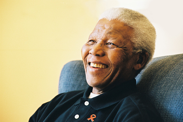 Portrait Of Nelson Mandela For Mandela Day