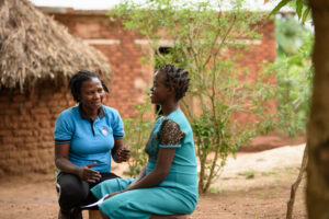 m2m Mentor Mother and her adolescent client Bugweri, Uganda. Cartier Philanthropy.