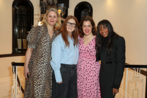 Liz MacCuish, Anna Howes, Emma France, and Jordan Mitchell at mothers2mothers Day Brunch.
