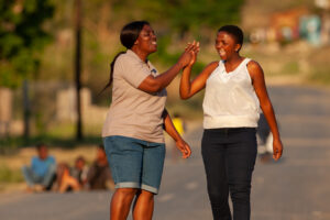 Mentor Mother and client in South Africa
